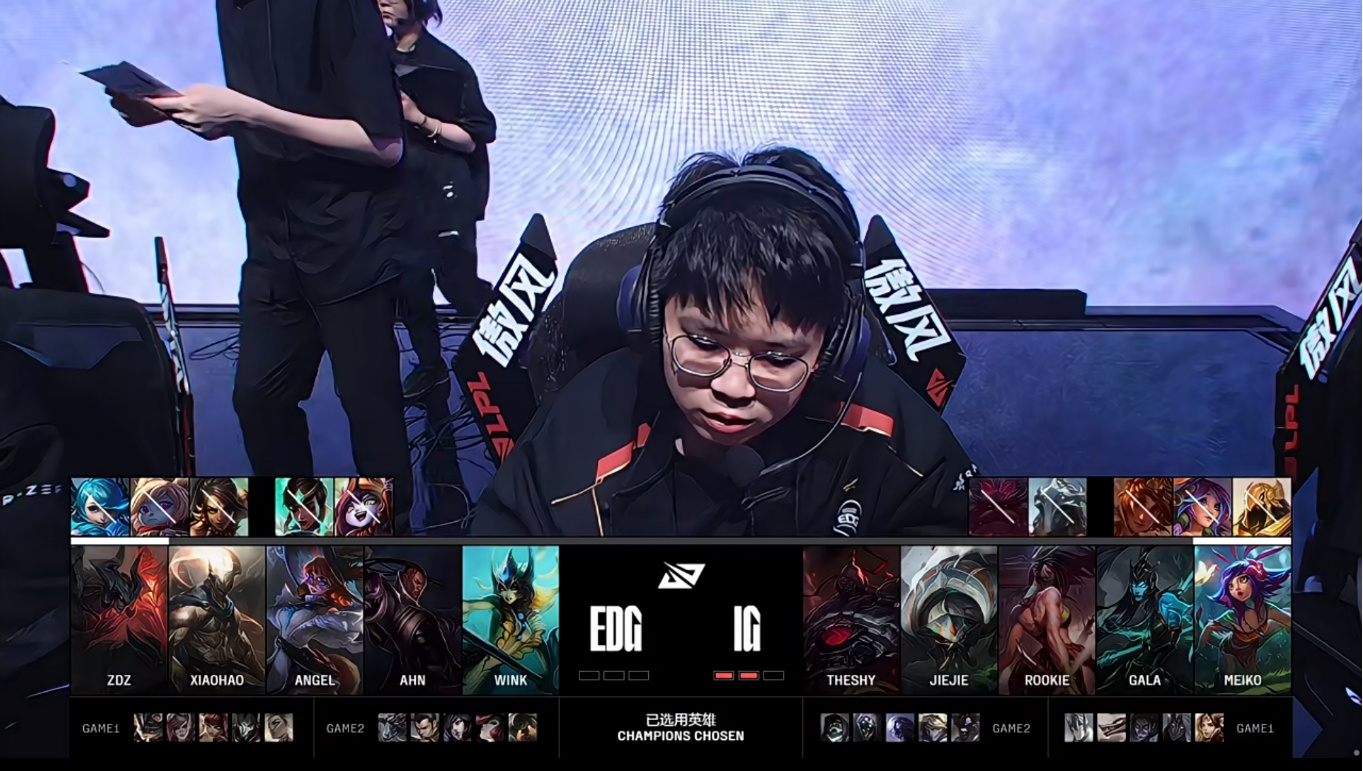 EDG横扫100T，Keria团战一打五激烈交锋八强赛，锁定晋级资格